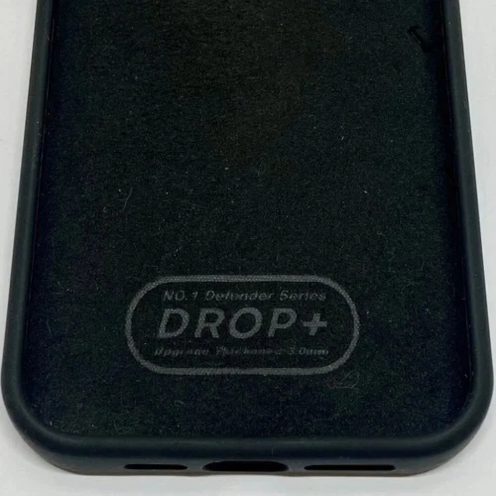 iPhone 14 Pro Max‎ Phone Case Black Silicone Drop+ Anti-Scratch Shock-Proof EUC